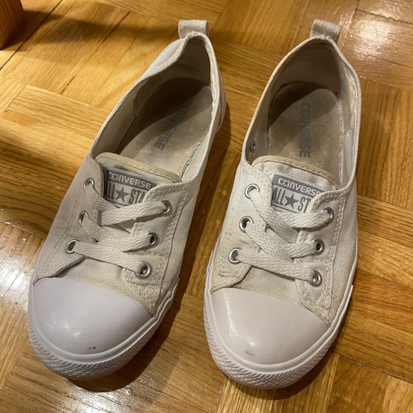Converse Shoes Converse Full White Ballet Flat Poshmark